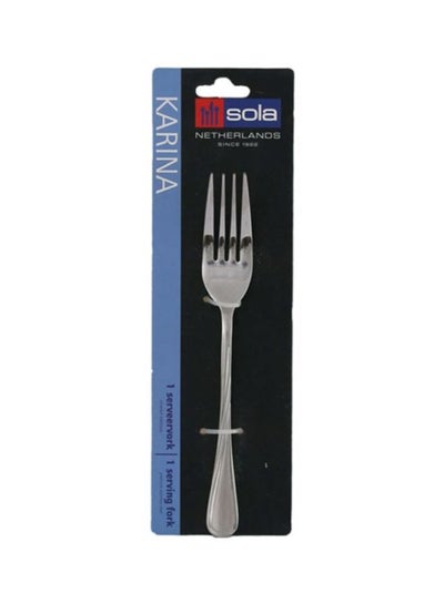 Buy Karina Serving Fork Silver 20.5cm in UAE