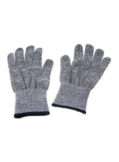 Buy Cut Resistant Kitchen Gloves Grey 13x23x0.5centimeter in Saudi Arabia