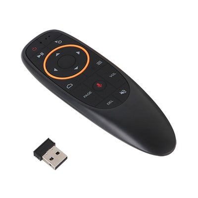 Buy Wireless Remote Control With USB Receiver Voice Control For Android -Smart TV/PC/Laptop/Notebook Black in UAE