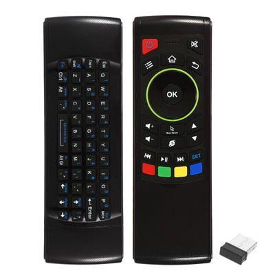 Buy 2.4G Air Mouse Wireless Keyboard Remote Control 6-Axis Sensor With Infrared Remote Learning For Mini PC Smart TV Android TV Box Black in Egypt