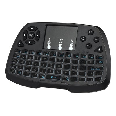 Buy 2.4GHz Touchpad Mouse Wireless Keyboard - English Black in Saudi Arabia