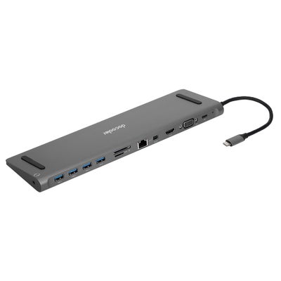 Buy Docooler KSD-DK01 12IN1 Type-C to USB 3.0 TF/SD Card Multi-Function Hub Grey in Egypt