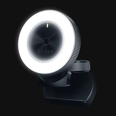 Buy Razer Kiyo 1080P Desktop Streaming Webcam With Multi-Step Ring Light Lamp Black in Saudi Arabia