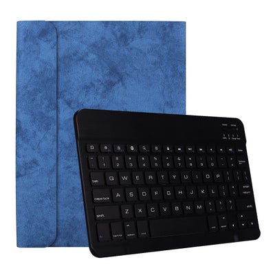 Buy Wireless Bluetooth Keyboard With Case Cover For 2018 iPad Pro 11 - English Black/Blue in Saudi Arabia