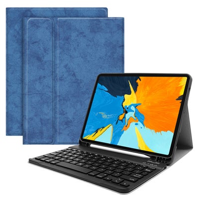 Buy Wireless Bluetooth Keyboard With Case Cover For iPad Pro 11 - English Black/Blue in Saudi Arabia