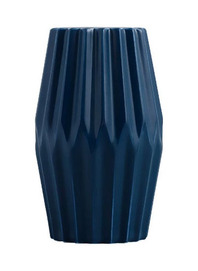 Buy Decorative Flower Vase Blue 14.5cm in UAE