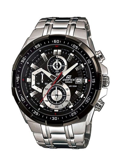 اشتري ساعة يد إديفيس كرونوغراف مقاومة للماء طراز EFR-539D-1A - قياس 50 مم - لون فضي للرجال في السعودية