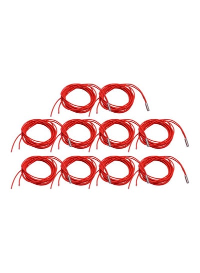 Buy 10-Piece Single End Cartridge Heating Tube Red in Saudi Arabia