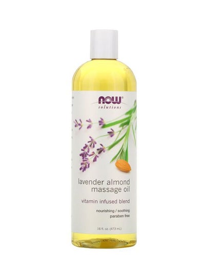 Buy Lavender Almond Massage Oil Yellow 473ml in Saudi Arabia