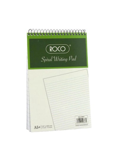 Buy A5 Wire Bound Notepad White/Black in Saudi Arabia