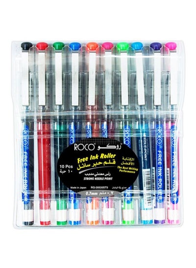 اشتري مجموعة أقلام حبر سائل مكونة من 10 قطع متعدد الألوان في السعودية