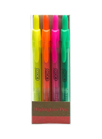 اشتري مجموعة من 4 أقلام تمييز متعدد الألوان في السعودية