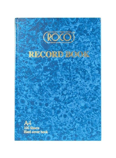 Buy A4 Record Book Blue in Saudi Arabia