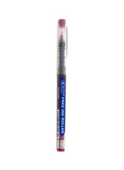 اشتري قلم حبر سائل بتصميم أنيق أحمر/ أزرق/ شفاف في السعودية