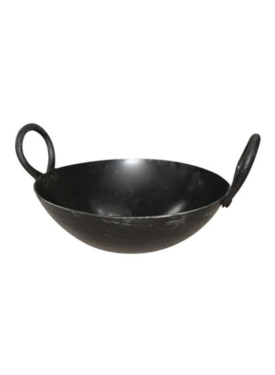 Buy Iron Kadai Black 46cm in UAE