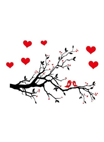 Buy Printed Wall Sticker Black/Red 50x70centimeter in Saudi Arabia