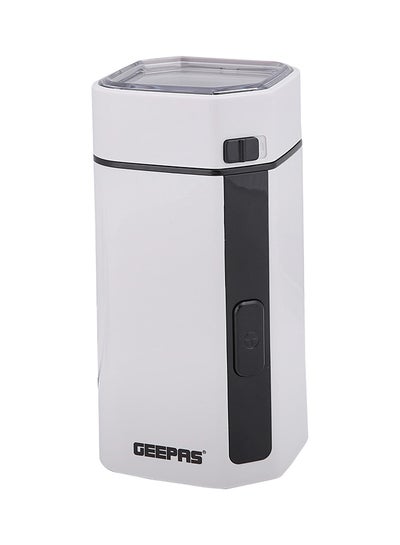 Buy Electric Coffee Grinder With Stainless Steel Grinding Blade 50 Grams 150 W GCG41012 White/Black in Saudi Arabia