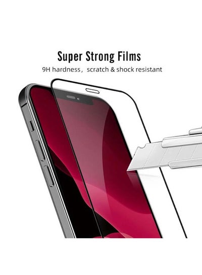 Buy 3Piece Silk Flm Double Strength HD Screen Protector For iPhone 12 MINI 5.4inch Clear in UAE