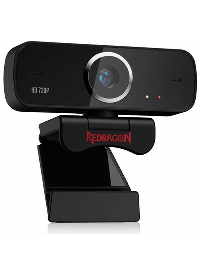 Buy GW600 360-Degree Rotation Fobos Webcam With Built-In Dual Microphone 720P black in Egypt