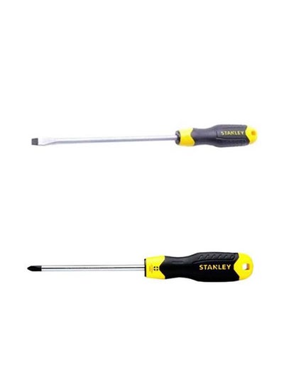 Buy Bundle Offer Cushion Grip Screw Driver Star & Minus yellow 200mm in UAE