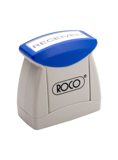 Buy Received Self Inking Stamp Grey/Blue in Saudi Arabia