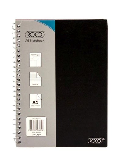 Buy A5 Lined Journal Notebook Black/Grey in Saudi Arabia