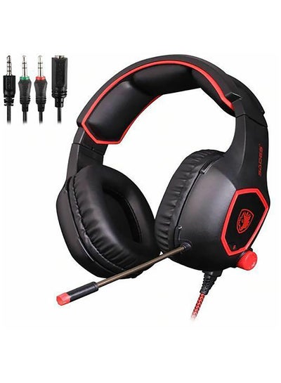 Buy On Ear Wide Compatibility Stereo Gaming Headphones With Noise Reduction Mic in UAE