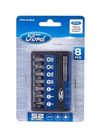 Buy 8-Piece Screwdriving Bits Set Grey 25mm in UAE