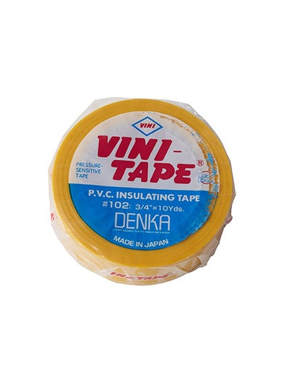 Buy PVC Insulating Tape Yellow 19millimeter in Saudi Arabia