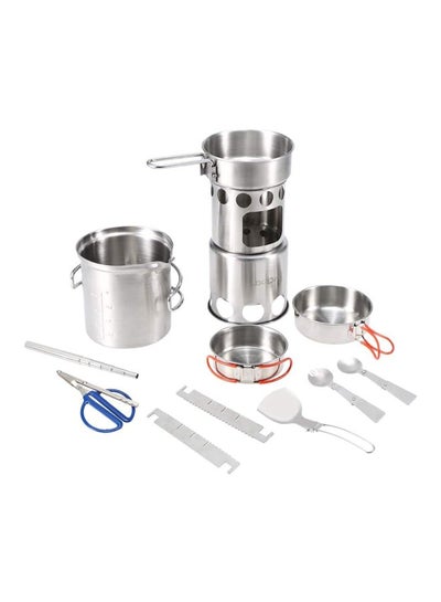 Buy 10Pcs Camping Cookware Mess Kit in Saudi Arabia