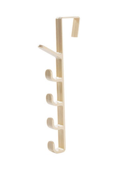 Buy Wall Mounted Plastic Hanger White 35x40mm in UAE