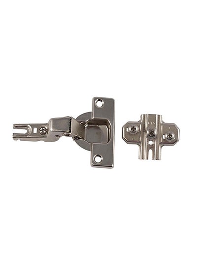 Buy SlideOn Hinge With Spring For Insert Door Silver 35mm in Saudi Arabia