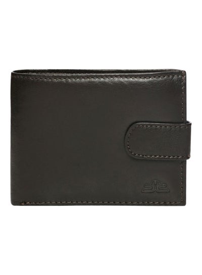 Buy Bi-Fold Mens Leather Wallet Brown in UAE