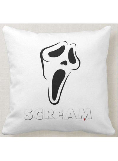 اشتري وسادة زينة بطبعة من فيلم "Scream" أبيض 40x40سنتيمتر في السعودية