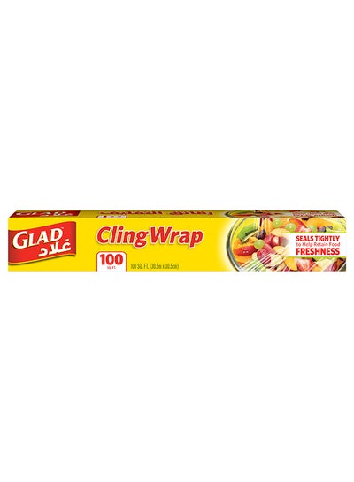 Buy Cling Wrap Clear Plastic Loop 100 sq ft in UAE