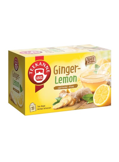 Buy Ginger Lemon Herbal Infusion Tea 20 Bags 35grams in UAE