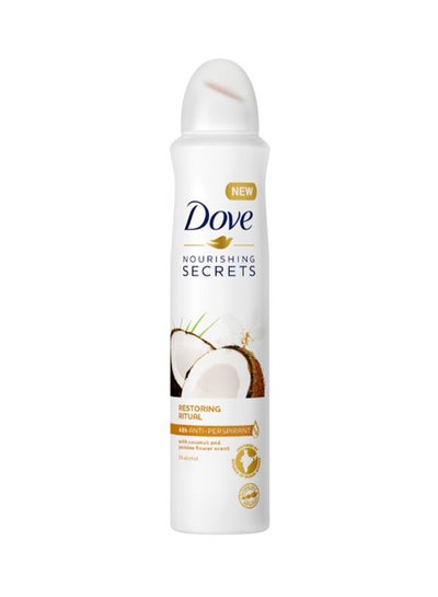 Buy Dove Women Antiperspirant Deodorant Spray Coconut And Jasmine Coconut and Jasmine 150ml in UAE