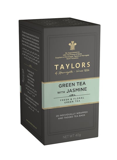 Buy Green Tea With Jasmine 20 Tea Bags 40grams in UAE