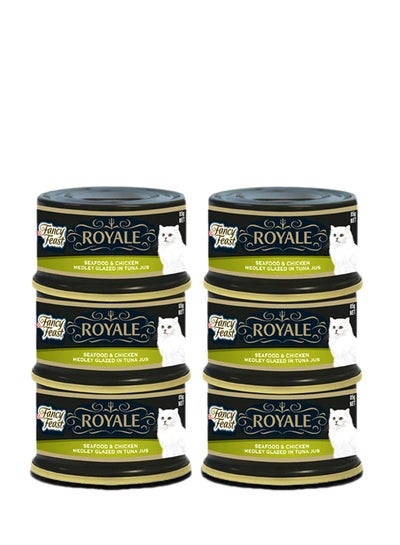 Buy Fancy Feast Royale Seafood And Chicken 85g Pack of 6 in UAE