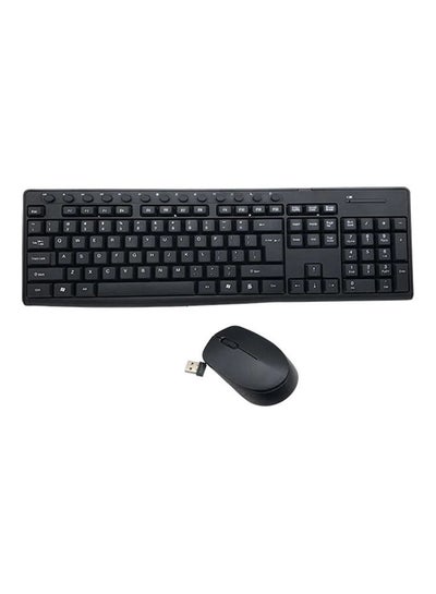 Buy Wireless Keyboard And Mouse Set Black in Saudi Arabia