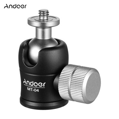 Buy 360 Degrees Panoramic Mini Ball Head Black/Silver in Saudi Arabia