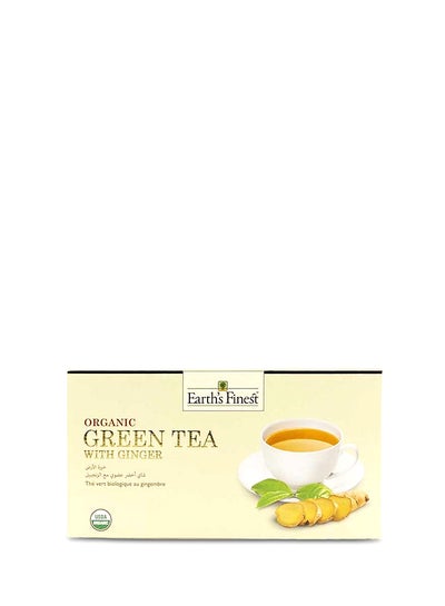 Buy Organic Green Tea With Ginger 37.5grams in UAE