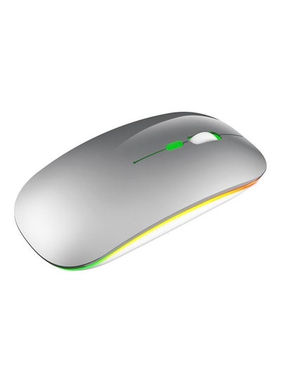 Buy Wireless Luminous Mouse Grey/White/Yellow in Saudi Arabia