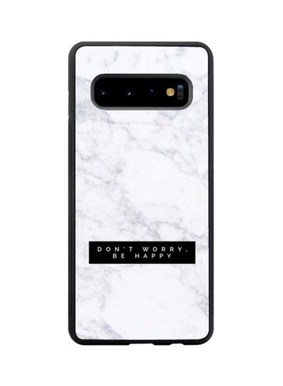 Buy Protective Case Cover For Samsung Galaxy S10 White/Black in Saudi Arabia