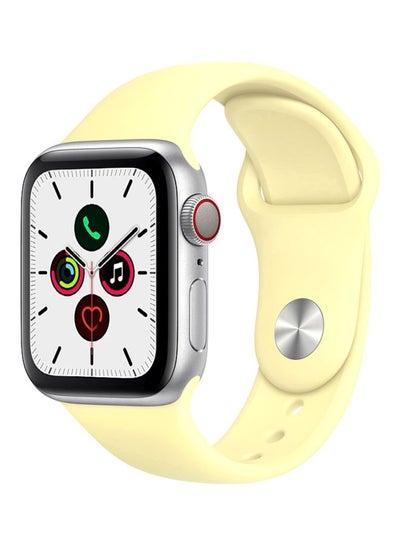 Buy Replacement Band For Apple Watch Series 5/4/3/2/1 44/42mm Mellow Yellow in UAE