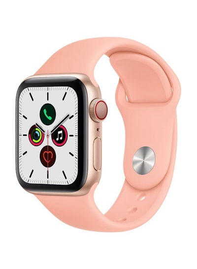 Buy Replacement Band For Apple Watch Series 5/4/3/2/1 40/38mm Grapefruit Pink in UAE