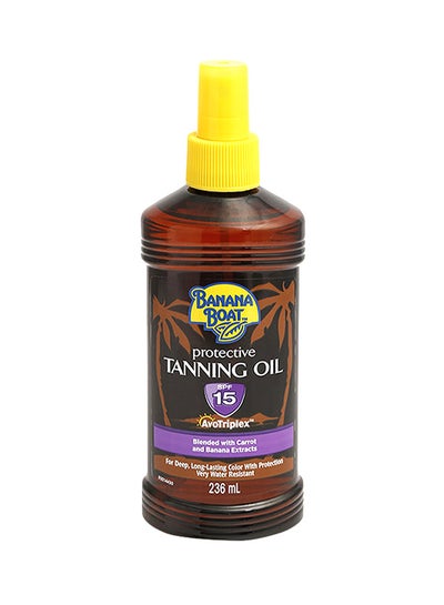 Buy SPF 15 Protective Tanning Oil Multicolour 236ml in Egypt