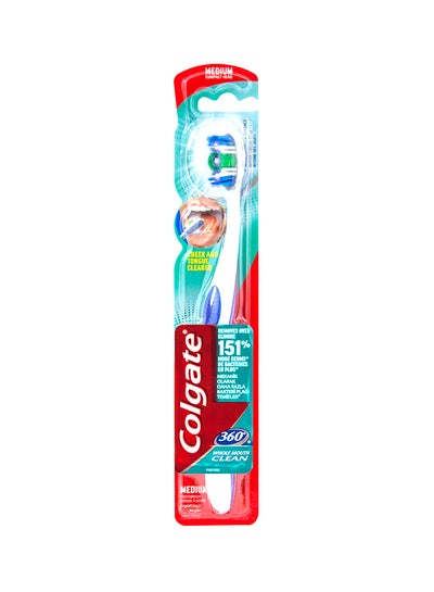 اشتري فرشاة أسنان كولغيت 360 لتنظيف الفم بالكامل Medium Bristles في السعودية