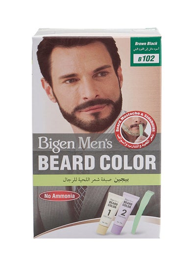 Buy Men's Beard Color B102 Brown Black Brown/Black 40grams in UAE