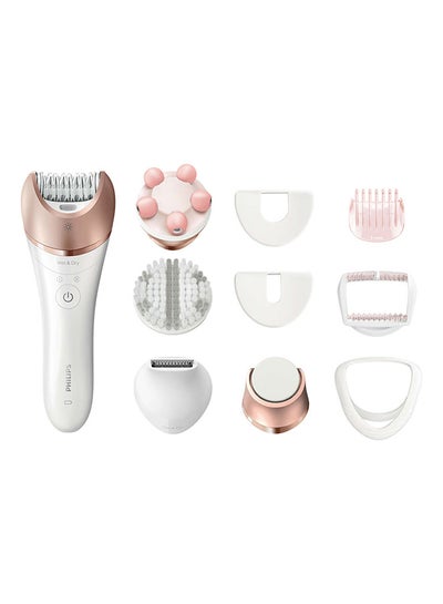 Buy Satinelle Prestige Wet And Dry Epilator White/Rose Gold 300grams in Saudi Arabia